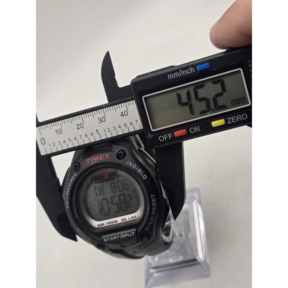 Timex Ironman Classic 30 watch (Model T5K417). 45mm Case. New Battery. Excl. Con